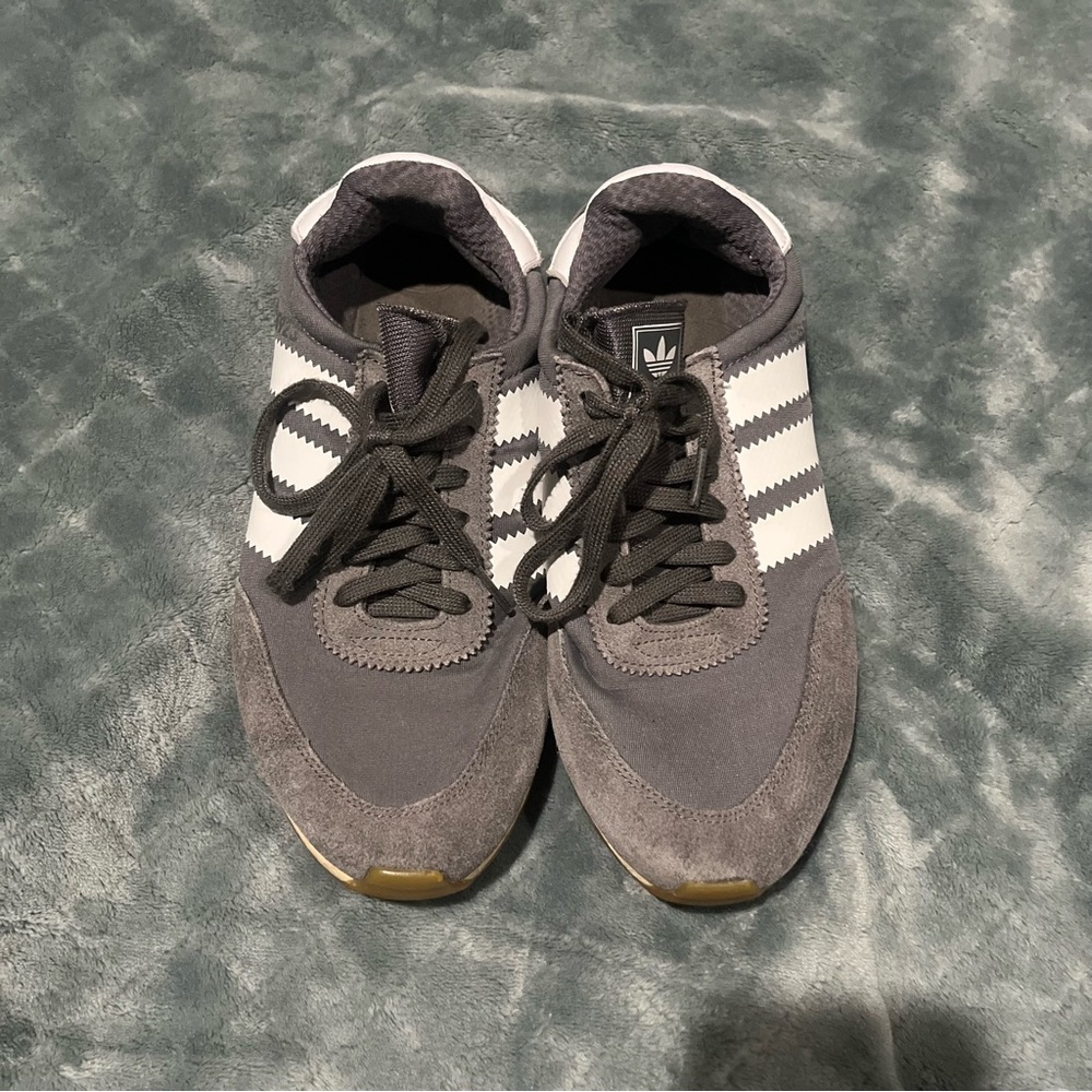 Adidas I-5923 Men's Charcoal and White Sneakers 8‎